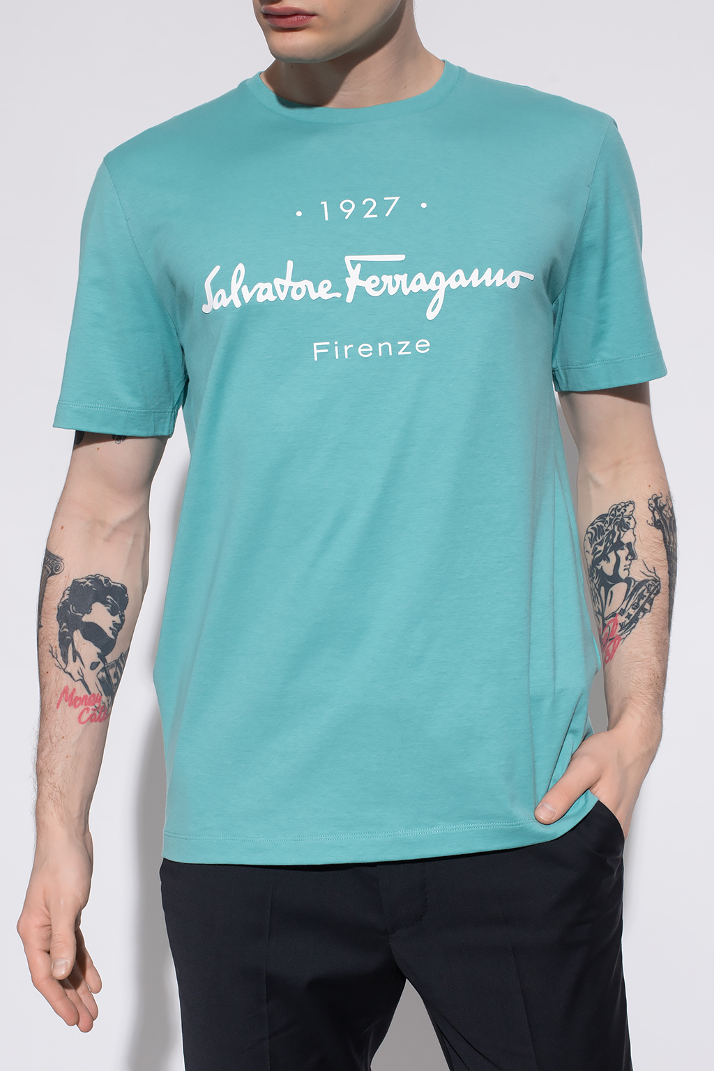 T - shirt with logo patent Salvatore Ferragamo - patent Salvatore 